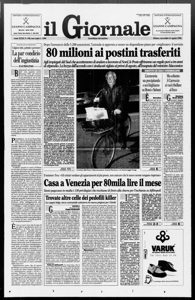 Il giornale : quotidiano del mattino